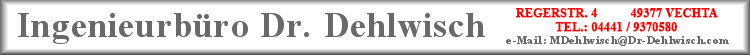  Logo: Ingenieurb&uuml;ro Dr. Dehlwisch 